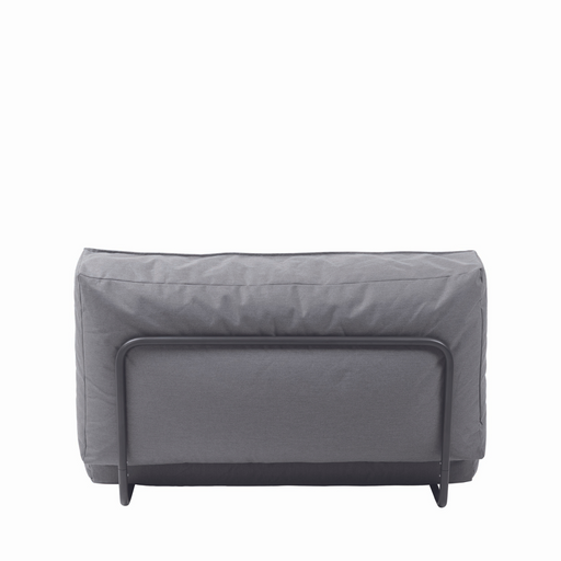 stay day bed outdoor patio lounger with reclining head rest stone