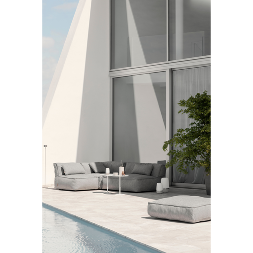 grow outdoor patio cushion Square Rectangle cloud coal in a patio with sofa lifestyle