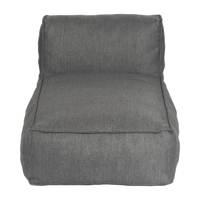 grow outdoor single chaise Sectional patio cloud coal