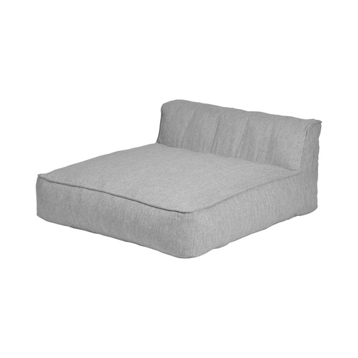 grow outdoor patio double chaise ottoman sectional cloud coal
