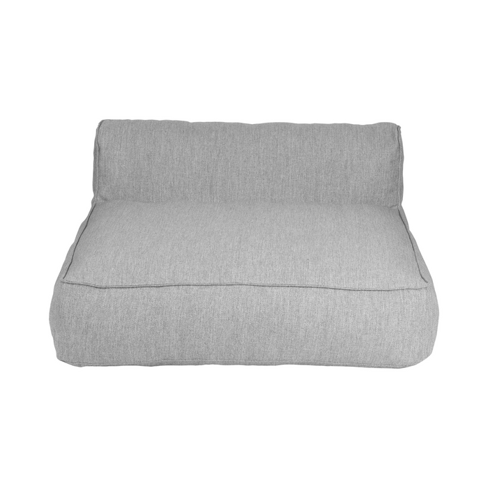 grow outdoor patio double chaise ottoman sectional cloud coal