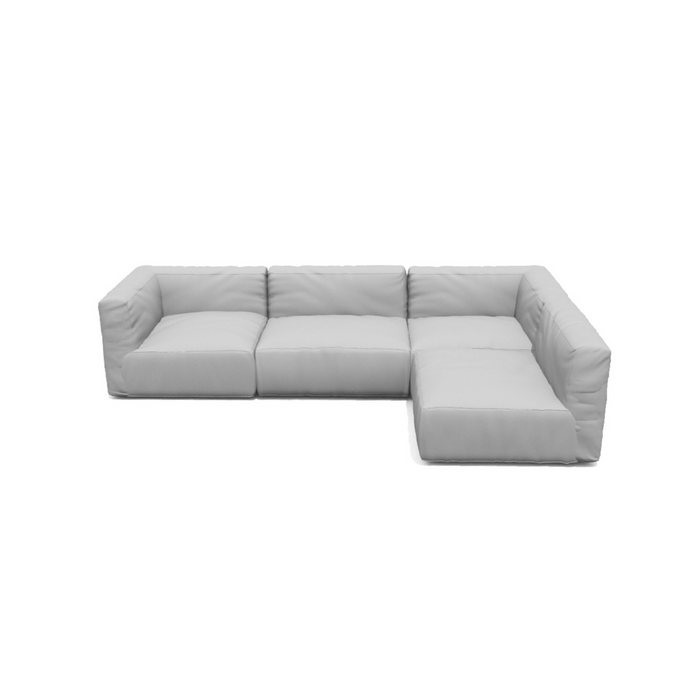 grow outdoor Sectional combination A4 cloud coal 4seater