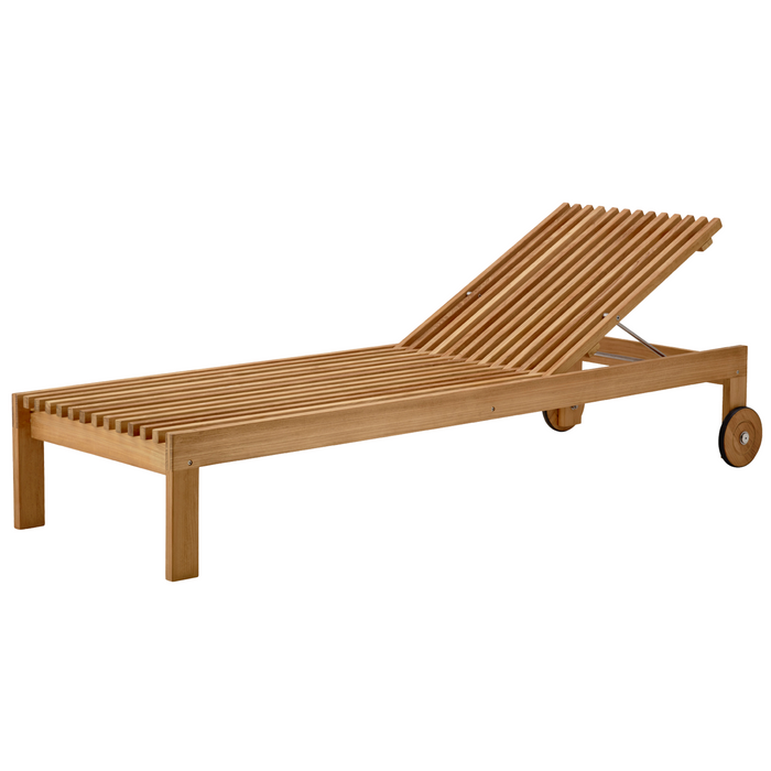 cane-line amaze sunbed teak sunbed without cushion