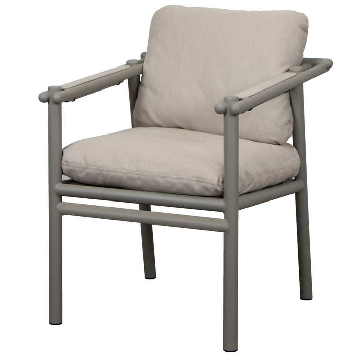 cane line Sticks armchair Taupe aluminium Sand Cane-line Natté cushion