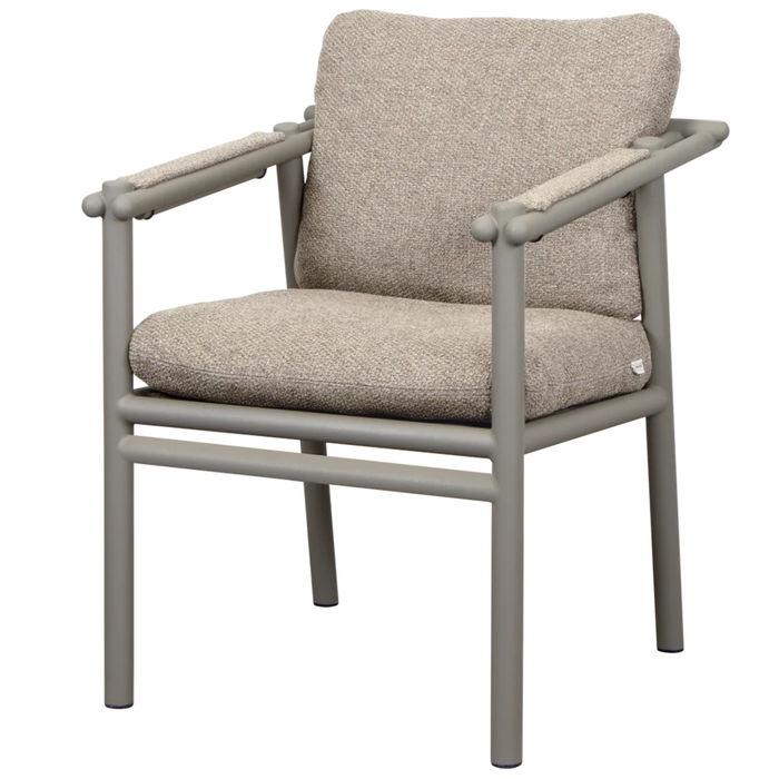 cane line Sticks armchair Taupe aluminium light brown Cane-line Rise cushion