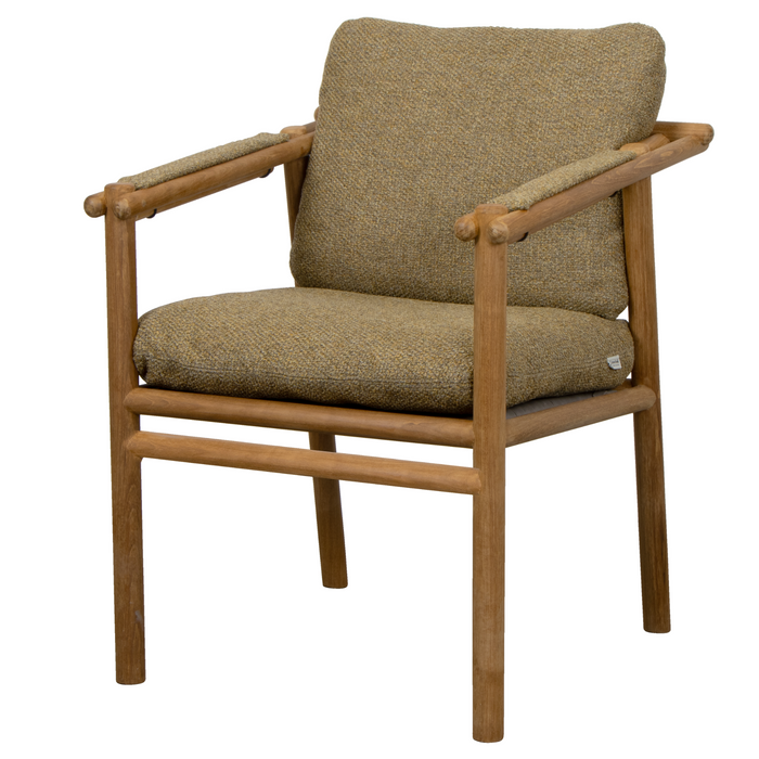 cane-line Sticks armchair Teak Turmeric yellow Cane-line Rise cushion
