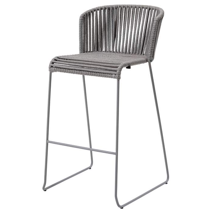 cane-line moments bar chair in Grey, String Open Cane-line Soft Rope