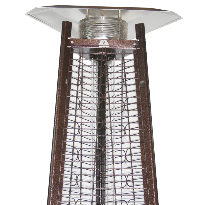 93" Pyramid Flame Propane Patio Heater - Antique Bronze Finish (41,000 BTU)