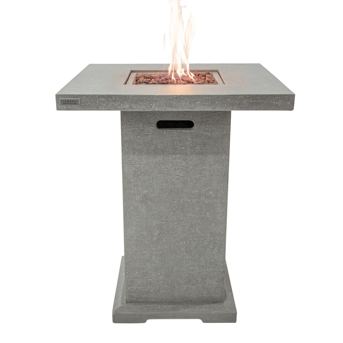 Elementi Montreal Bar Table – Travertine Finish (Light Grey or Dark Grey)