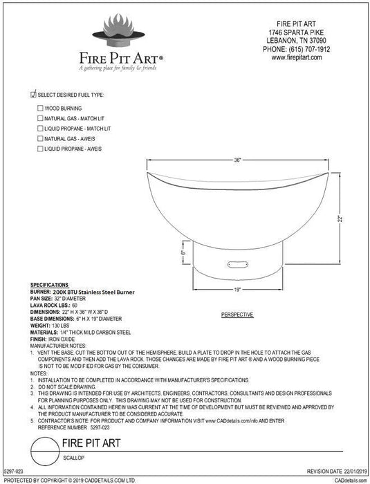 Firepitart-outdoor-Scallop-fire-pit-stainless-steel