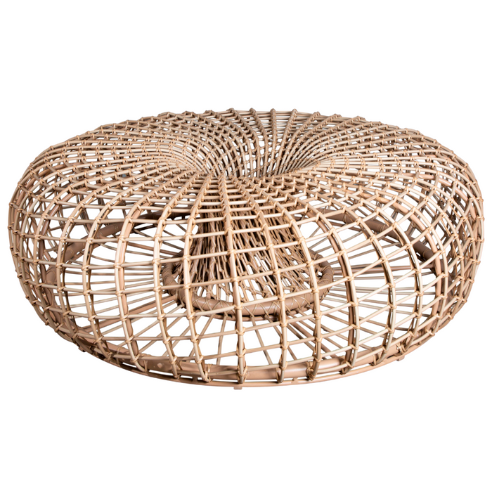 Cane line Nest coffee table footstool large Aluminium Weave Natural