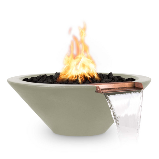 36 cazo fire & water bowl gfrc concrete ash