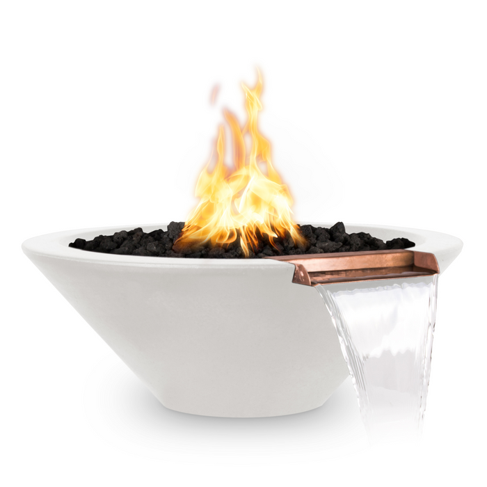 48 cazo fire & water bowl gfrc concrete limestone