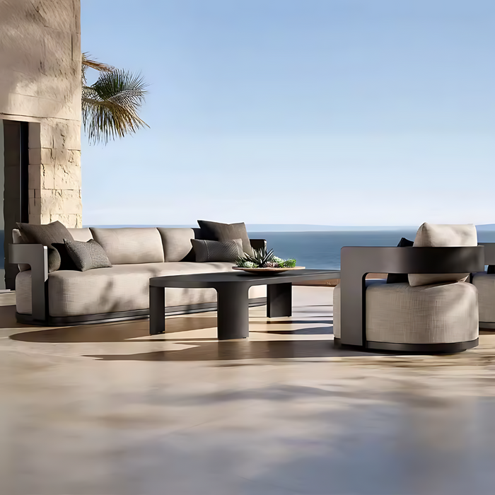 Designer All Weather Aluminum Outdoor Furniture Set  for Villa Patio