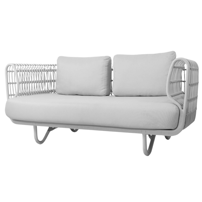 Nest outdoor 2 seater Sofa White Natte cushion