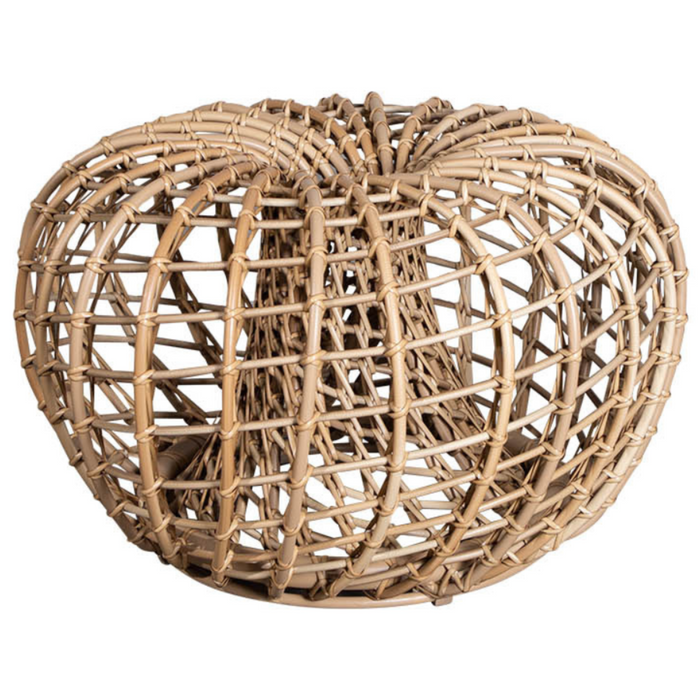Cane line Nest coffee table footstool small natural