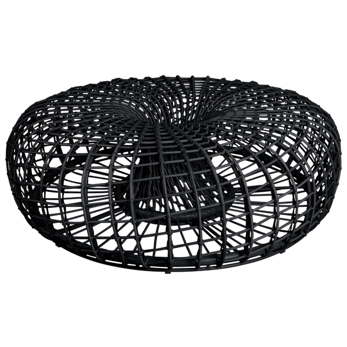 Cane line Nest coffee table footstool large Aluminium Weave lava grey