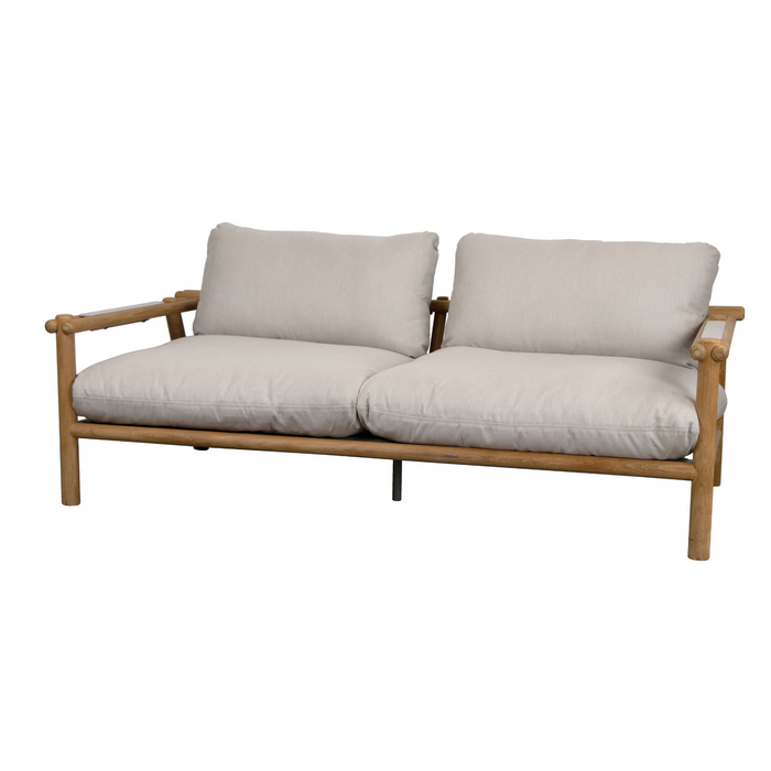 sticks 2 seater sofa Teak sofa Sand Cane-line Natté cushion