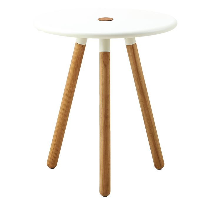 cane-line area table stool in Teak w/White Aluminium