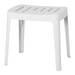 cane-line cut stool in White, Aluminium chair without cushion