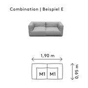 grow outdoor Sectional combination E2 cloud coal dimensions