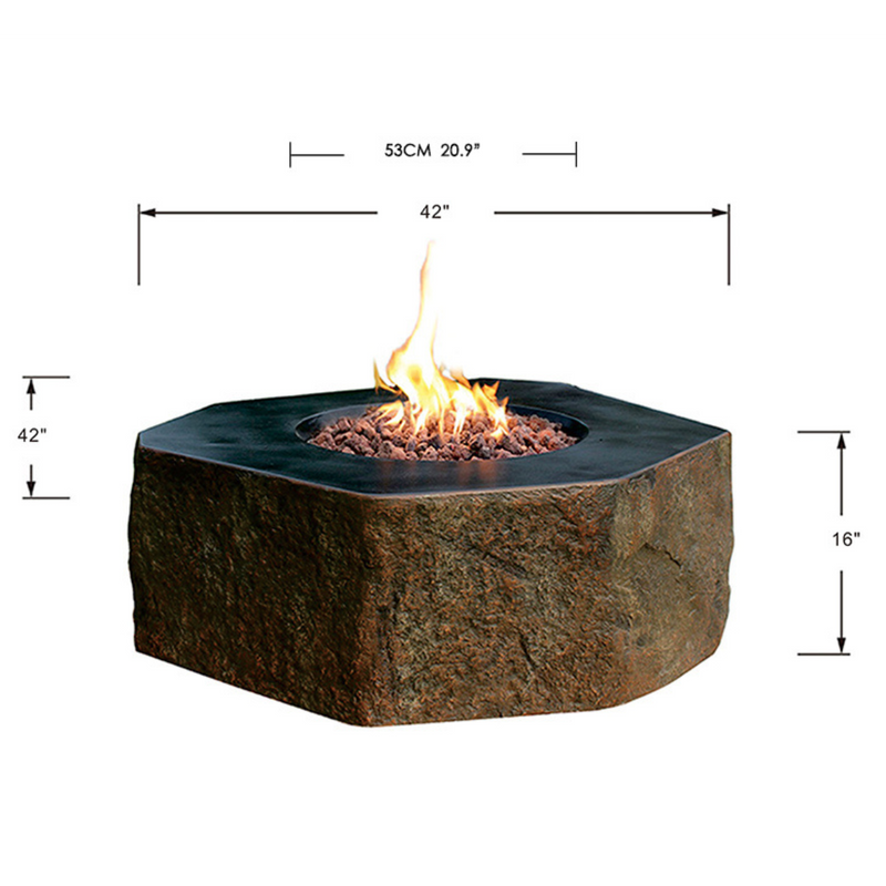 Elementi Columbia Fire Pit dimensions