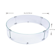 Elementi 25.2" Round Fire Pit Wind Screen