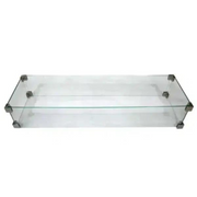 wind screen tempered glass outdoor fire pit accessories