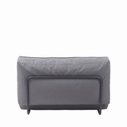 stay day bed outdoor patio lounger with reclining head rest stone