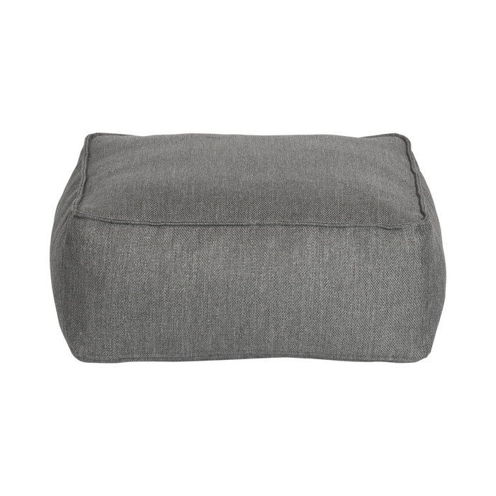 grow outdoor patio pouf ottoman cloud coal