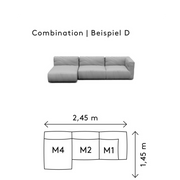 grow outdoor Sectional combination D3 cloud coal dimensions