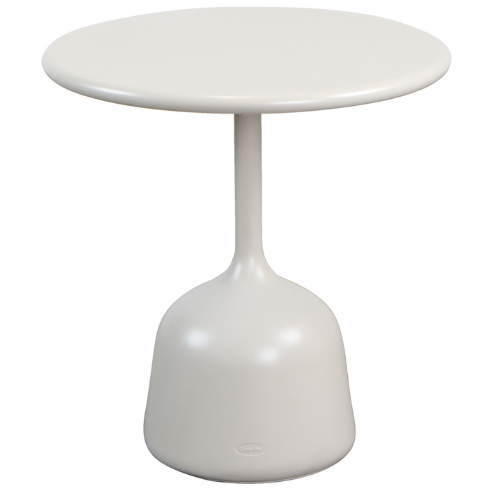 cane-line glaze coffee table in small size with Sand, Semi Glossy Aluminium and Sand, Semi Glossy Aluminium table top