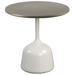 cane-line glaze coffee table in small size with Sand, Semi Glossy Aluminium and Taupe, Lava Stone Glazed table top