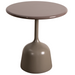 cane-line glaze coffee table in small size with Taupe, Semi Glossy Aluminium and Taupe, Lava Stone Glazed table top