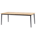 cane-line core dining table 82.7" x 35.5" Lava Grey, Aluminium w/Teak table