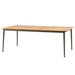 cane-line core dining table 82.7" x 35.5" Taupe Aluminium w/Teak table