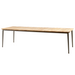 cane-line core dining table 107.9" x 35.5" Taupe Aluminium w/Teak table