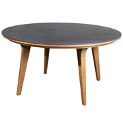 cane line aspect round dining  table dia 56 fossil black