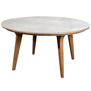 cane line aspect round dining  table dia 56 fossil grey