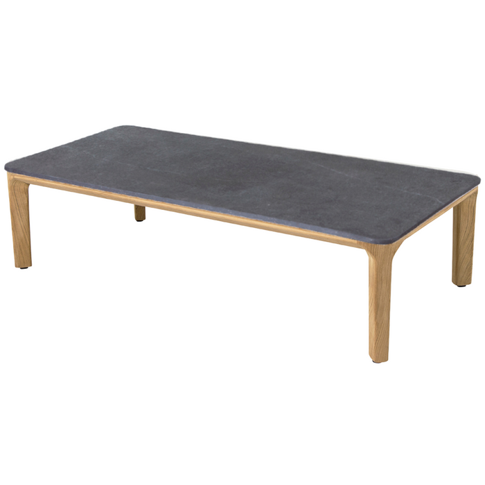 cane line aspect rectangular coffee table fossil black