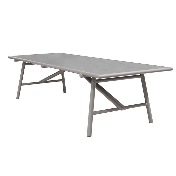 cane-line Sticks dining table Taupe aluminium Concrete grey ceramic