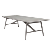 cane-line Sticks dining table Taupe aluminium Taupe lava stone glazed