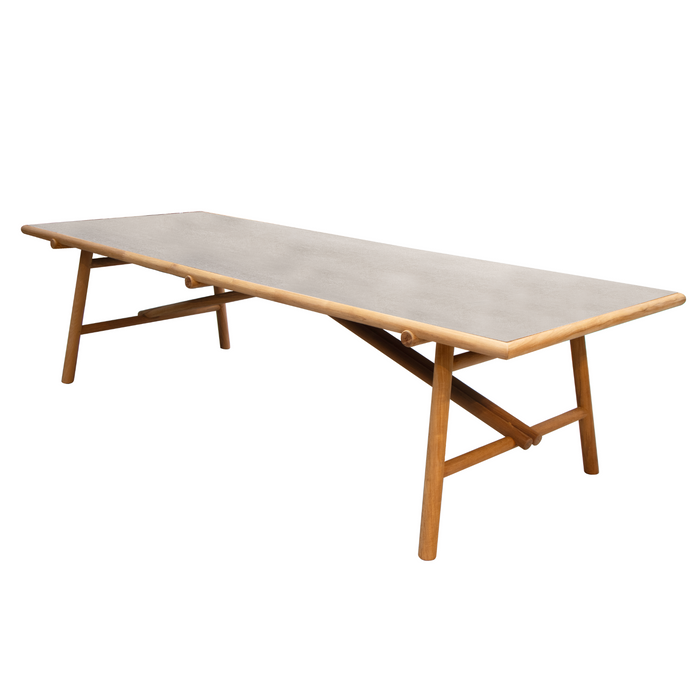 cane-line Sticks dining table Teak Basalt ceramic