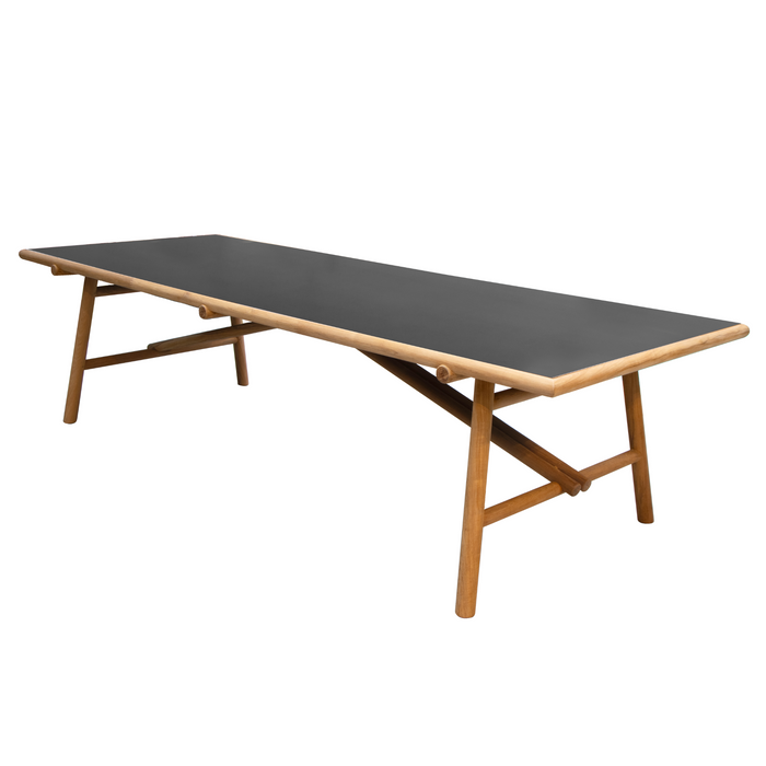 cane-line Sticks dining table Teak Nero black ceramic