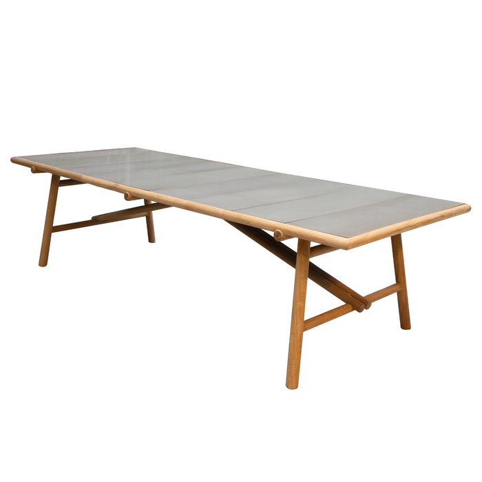 cane-line Sticks dining table Teak Taupe lava stone glazed