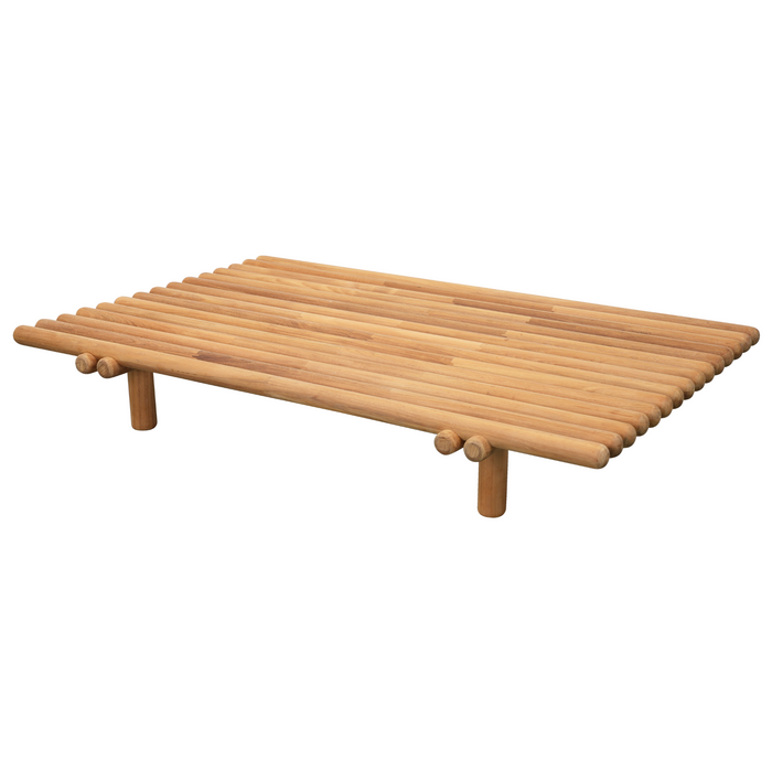 cane-line sticks platform coffee table teak coffee table