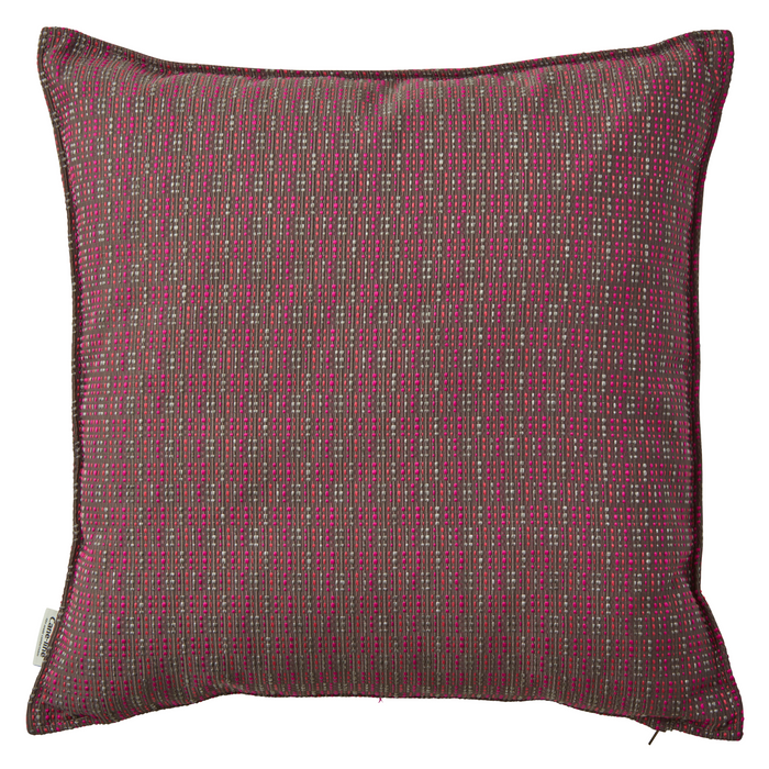 cane-line stripe scatter cushion 19" x 19" in Multi Pink, Cane-line Stripe