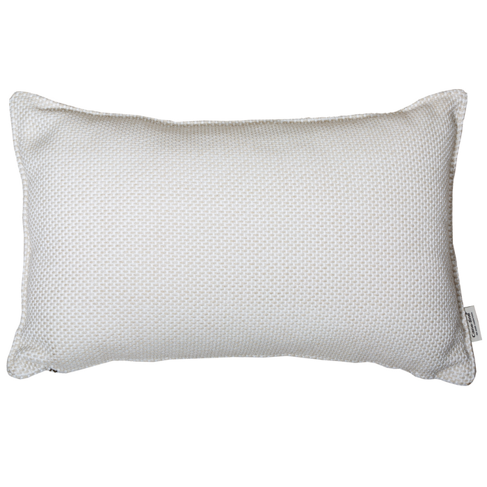 cane-line focus scatter cushion 12" x 20" in White/Light Brown, Cane-line Focus