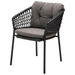 cane-line ocean chair Dark Grey, Open Cane-line Soft Rope chair with Dark Grey, Cane-line Wove cushion