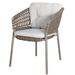 cane-line ocean chair Taupe, Open Cane-line Soft Rope chair with Light Brown, Cane-line Wove cushion